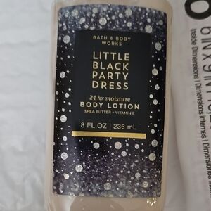 Bath & Body Works Little Black Party Dress Body Lotion - Black and White